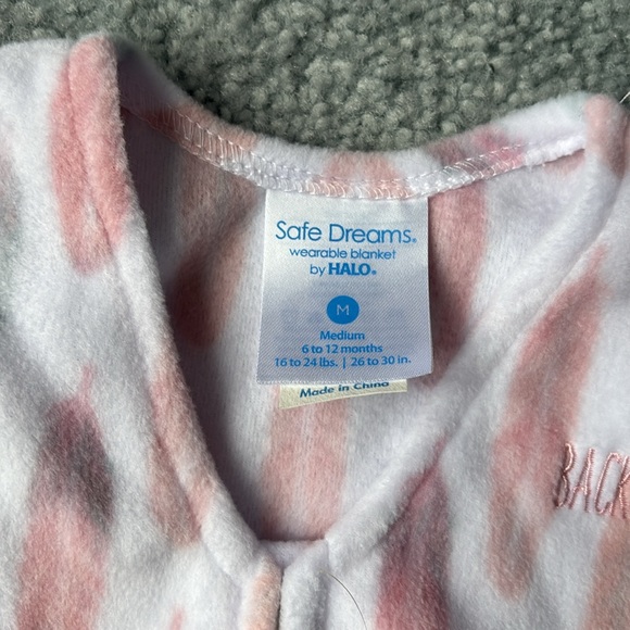 Safe dreams wearable blanket by halo size  6-12 months - Picture 3 of 7